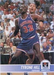 1994-95 Hoops Base Set Tyrone Hill #34 card