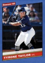 2020 Donruss Base Set Tyrone Taylor #253 card