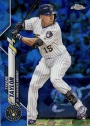 2020 Topps Chrome Sapphire Edition Base Set Tyrone Taylor #539 card