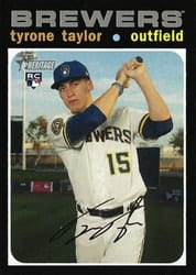 2020 Topps Heritage Base Set Tyrone Taylor #603 card