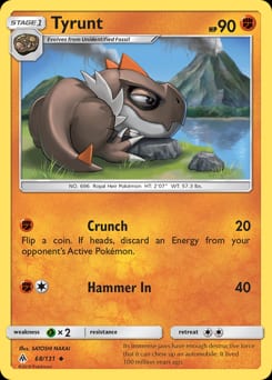 Forbidden Light Tyrunt #68 card
