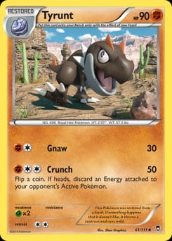 2014 Furious Fists Tyrunt #61 card
