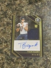 2023 Panini Limited Rookie Patch Autographs Tyson Bagent #137 card