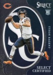 2023 Panini Select Select Certified Rookies Tyson Bagent #5 card