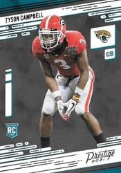 2021 Panini Prestige Base Set Tyson Campbell #267 card