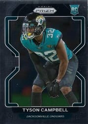 2021 Panini Prizm Base Set Tyson Campbell #384 card
