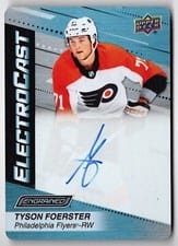 2023-24 Upper Deck Engrained ElectroCast Metal Auto Tyson Foerster #EC-50 card