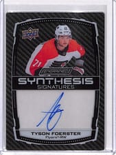 2023-24 Upper Deck Engrained Synthesis Signatures Tyson Foerster #S-TF card