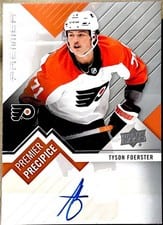 2023-24 Upper Deck Premier Premier Precipice Rookies Autograph Tyson Foerster #PPR-TF card