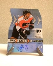 2023-24 Upper Deck Synergy Greater Than Signatures Tyson Foerster #GT-TF card