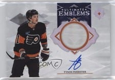 2023-24 Upper Deck Ultimate Collection Ultimate Emblems Autograph - Rookies Tyson Foerster #UE-TF card