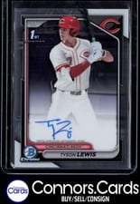 2024 Bowman Draft Chrome Prospect Autographs Tyson Lewis #CPA-TL card