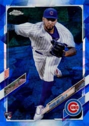 2021 Topps Chrome Update Sapphire Edition Base Set Tyson Miller #US187 card