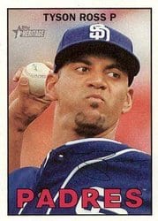 2016 Topps Heritage Base Set Tyson Ross #448 card