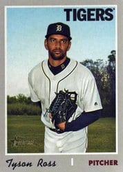 2019 Topps Heritage Base Set Tyson Ross #658 card