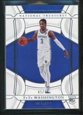 2022 Panini National Treasures Collegiate TyTy Washington Jr. #7 card