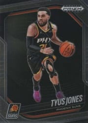 2024-25 Panini Prizm Black Base Set Tyus Jones #150 card
