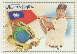 2018 Topps Allen & Ginter World Talent Tzu-Wei Lin #WT-42 card