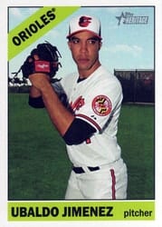 2015 Topps Heritage Base Set Ubaldo Jimenez #645 card