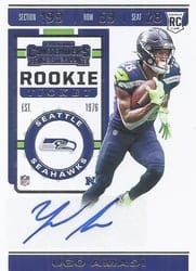 2019 Panini Contenders Base Set Ugo Amadi #221 card
