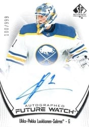 2021-22 SP Authentic Base Set Ukko-Pekka Luukkonen #114 card