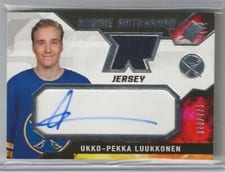 2021-22 SPx Rookie Autograph Jersey Ukko-Pekka Luukkonen #UL card