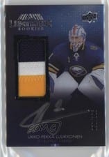 2021-22 SPx UD Black Lustrous Rookie Autograph Patch Ukko-Pekka Luukkonen #LRPA-UL card