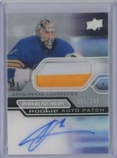 2021-22 Upper Deck Premier Acetate Rookie Autograph Patch Ukko-Pekka Luukkonen #AR-UL card