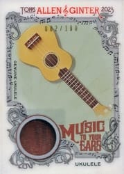 2023 Topps Allen & Ginter Music to your Ears Relics Ukulele #MTYER-U card