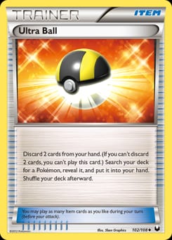 Dark Explorers Ultra Ball #102 card