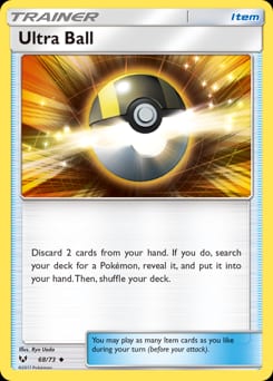 Shining Legends Ultra Ball #68 card