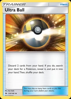 Sun & Moon Ultra Ball #135 card