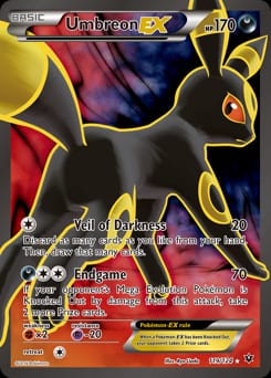 2016 Fates Collide Umbreon-EX #119 card