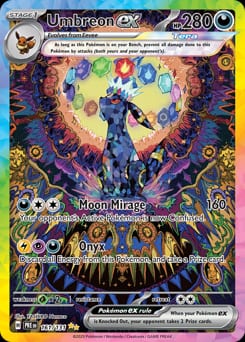 2025 Prismatic Evolutions Umbreon ex #161