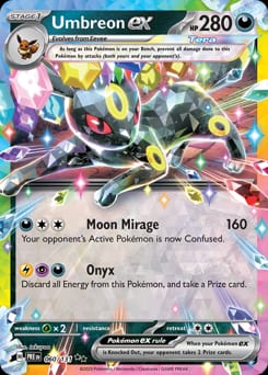 2025 Prismatic Evolutions Umbreon ex #60 card
