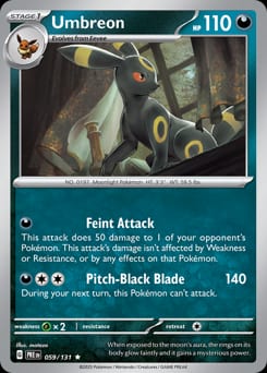 2025 Prismatic Evolutions Umbreon #59 card