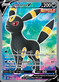 2021 Evolving Skies Umbreon V #188 card