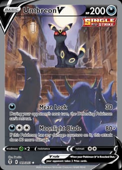 2021 Evolving Skies Umbreon V #189 card
