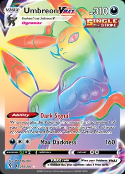 2021 Evolving Skies Umbreon VMAX #214 card