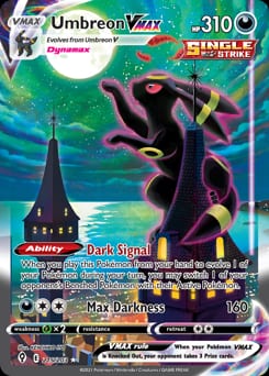 2021 Evolving Skies Umbreon VMAX #215 card