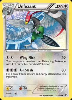 Boundaries Crossed Unfezant #125 card