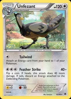 Emerging Powers Unfezant #82 card