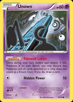 2015 Ancient Origins Unown #30 card