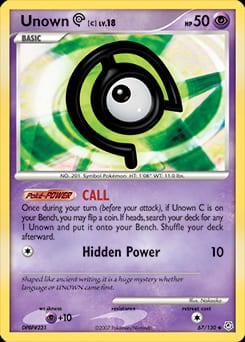 Diamond & Pearl Unown [C] #67 card