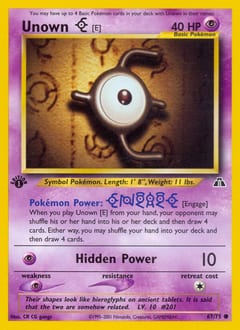 Neo Discovery Unown [E] #67 card