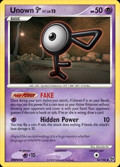 Great Encounters Unown [F] #56 card