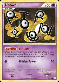 HeartGold & SoulSilver Unown #54 card