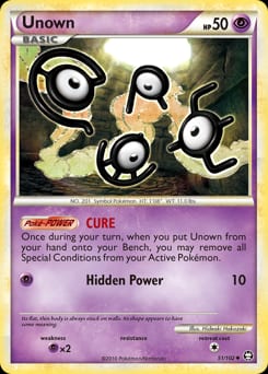 2010 HS—Triumphant Unown #51 card