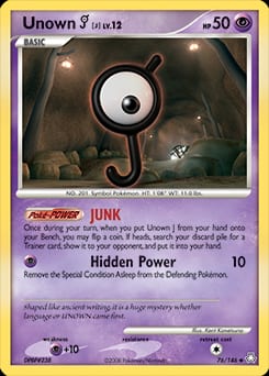Legends Awakened Unown [J] #76 card