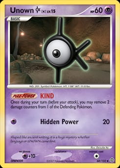 Secret Wonders Unown [K] #68 card